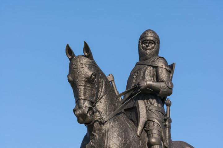 Robert the Bruce Statue at the Battle of Bannockburn Visitor Centre